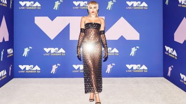 Miley Cyrus 'Nude' in Sheer Mugler Dress at 2020 MTV VMAs Red Carpet Arrivals Is Making Fans Go Crazy!