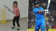 MS Dhoni's 7-Year-old Fan Pari Sharma Lauded by Netizens, Fans Say Call Her 'Baby Girl Version of Dhoni'