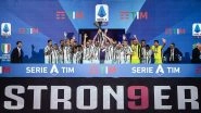 Cristiano Ronaldo and Juventus Lift Serie A 2019&ndash;20 Trophy, Here&rsquo;s How Bianconeri Players Celebrated Ninth Consecutive Title (See Photos and Videos)