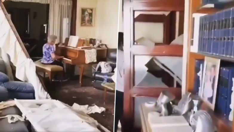Beirut Explosion: Grandmother Plays ‘Auld Lang Syne’ Song on a Piano Surrounded by Debris, Heart-Warming Viral Video Shows Preserving Spirit Amid Despair