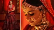 Prachi Tehlan and Rohit Saroha Tie The Knot! Diya Aur Baati Hum Actress Looks Resplendent In An Embroidered Red Lehenga (View Pics)