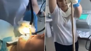 SHOCKING! Snake Crawls Into Sleeping Russian Woman’s Mouth, Horrifying Video Shows Doctors Pulling Out the 4-ft Long Serpent From Her Throat