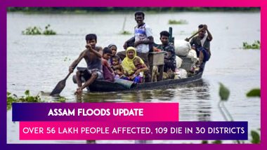 Assam Floods: Over 56 Lakh People Affected In 30 Districts, Death Toll Rises To 109