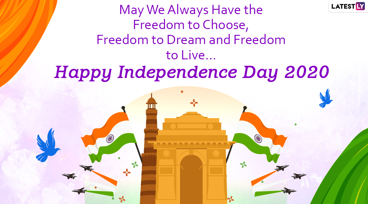 Happy Indian Independence Day 2020 Wishes in English: WhatsApp ...