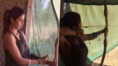 National Sports Day 2020: Shilpa Shetty Aims the Bull’s-Eye As She Gives Archery a Shot; Actress Explains the Benefits of Sporting Activities (Watch Video)