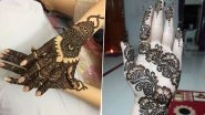 Hartalika Teej 2020 Last-Minute Mehndi Designs: New and Easy Arabic & Floral Mehendi Pattern Images and DIY Mehandi Tutorial Videos for Teej