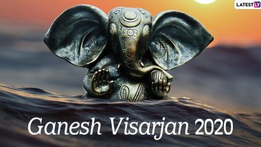 Ganpati Visarjan 2020: From Ganesh Immersion at Home to Virtual Visarjan Celebrations, Things to Keep in Mind amid Coronavirus Pandemic