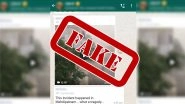 WhatsApp Forward Claiming That Billboard Fell on a Motorcyclist in  Hyderabad's Mehdipatnam Area is Fake, Know Truth Behind the Viral Clip