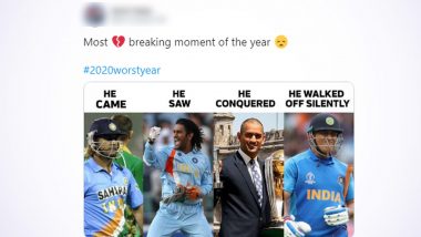 2020WorstYear Funny Memes and Jokes Trend Again After MS Dhoni Bid Adieu to  International Cricket, Fans Flood Twitter With Emotional Farewell Posts |  👍 LatestLY