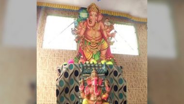 Ganesh Chaturthi 2020 Decorations: Chennai Woman Decks Up Home with Lord Ganesha and COVID-19 Theme (See Pics)