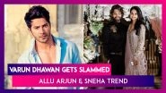 Varun Dhawan Gets Slammed For Demanding CBI Probe In Sushant Case; Allu Arjun, Wife Sneha Trend