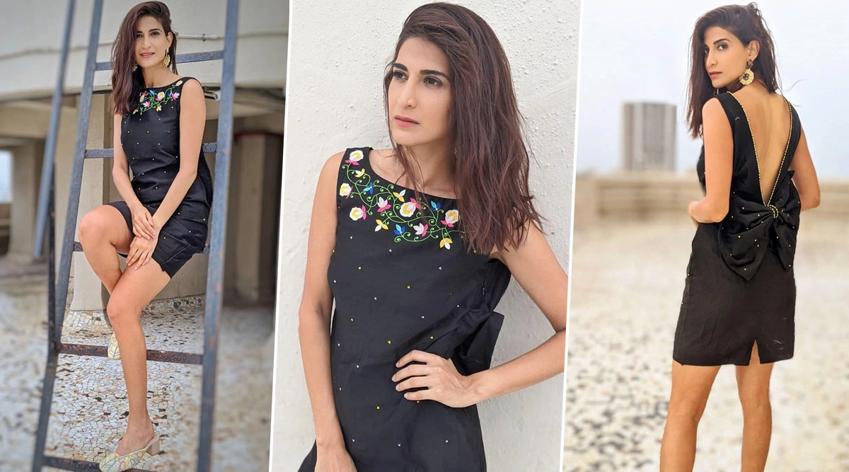 Aahana Kumra in The Woven Threads for Khuda Haafiz Promotions