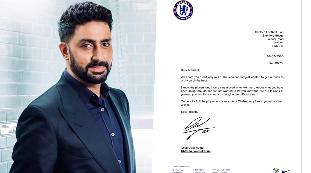 Aishwarya Rai And Abhishek Bachchan Xxx - Abhishek Bachchan Overwhelmed As Chelsea FC Sends 'Speedy Recovery' Letter  to Him (View Post) | ðŸŽ¥ LatestLY