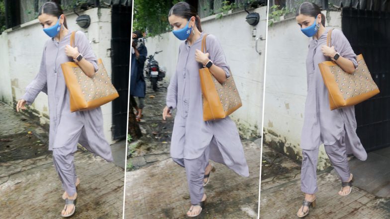 Alia Bhatt Compliments Her Modest Kurta Pyjama With a Rs 1.5 Lacs Gucci X Disney Tote Bag!