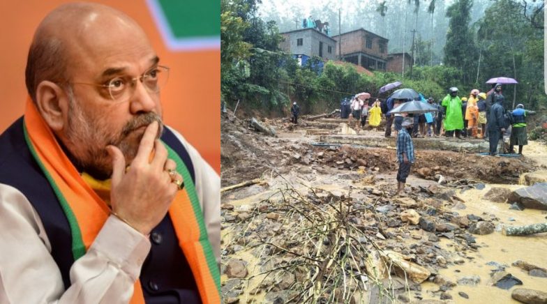 Idukki Landslide in Kerala: HM Amit Shah Expresses His Condolences to Bereaved Families