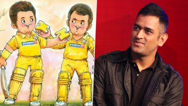 MS Dhoni Retires: Amul Pays Tribute to Former Indian Captain With Special Caricature Video, Wishes Luck for Next Innings!