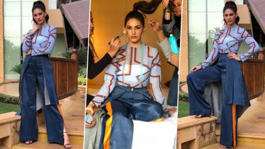 Amyra Dastur Is All About Being Quirky Chic in Prints, Folds and a High Ponytail!