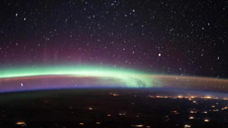 'Aurora Meet Airglow'! NASA Shares a Stunning Photo of Earth's Most Colourful Phenomena Captured by ISS