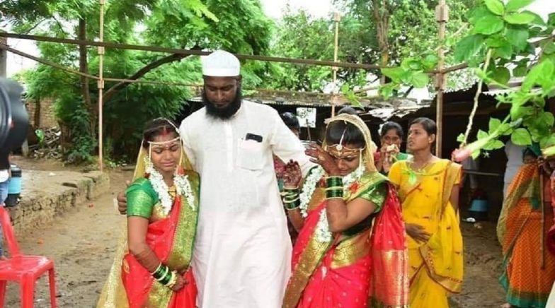 Muslim Man in Ahmednagar Gets Daughters of 'Rakhi Sister' Married as Per Hindu Rituals, Wins Hearts