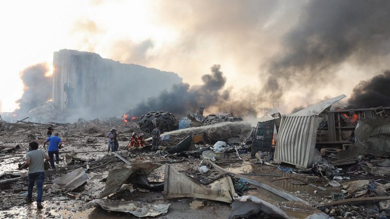 Lebanon Blast Caught on Camera: Terrifying Videos and Images of Explosion at Beirut Port Shared, Over 50 Dead So Far