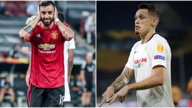 Manchester United vs Sevilla, UEFA Europa League 2019–20 Semi-Final: Bruno Fernandes, Lucas Ocampos and Other Players to Watch Out in MUN vs SEV Football Match