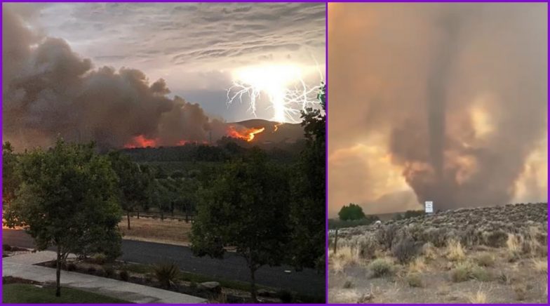 Horrific Picture Captures Lightning Strike Causing Wildfires in California, Check Scary Videos