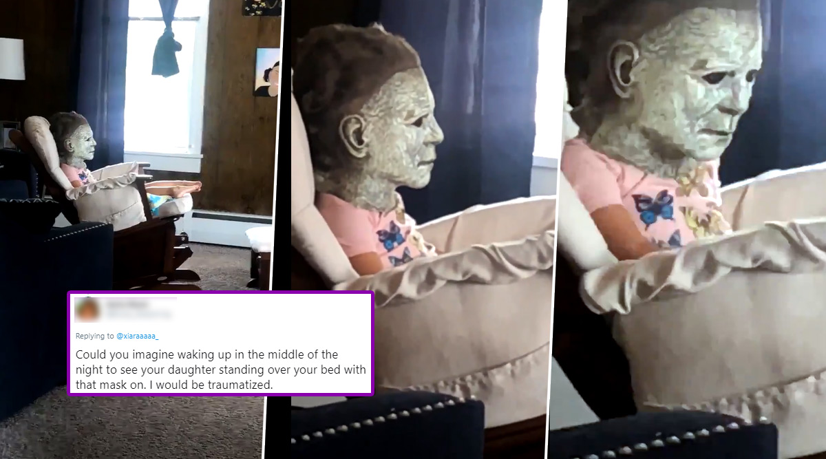 Alia Bhatt Xx Com Video - Little Girl Wears Creepy Mask While Watching TV, Viral Video May Haunt You  in Your Sleep Tonight | ðŸ‘ LatestLY