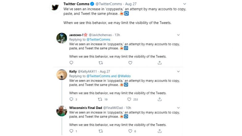 'Copypasta' Will Limit Visibility of Tweets To Everyone, Informs Twitter, Know What Does The Term Mean