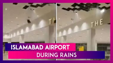 Newly Built Islamabad International Airport’s Ceiling Collapses Due To Heavy Rains