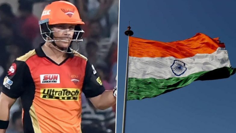 Happy Independence Day 2020: SRH Captain David Warner Wishes Indian Fans, Shares Pic of Indian National Flag