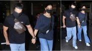 Deepika Padukone and Ranveer Singh Twin in Denims, Get Clicked in an All-Masked Up Avatar At the Airport (View Pics)