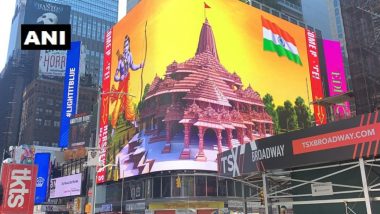 Ram Temple Digital Billboard Features in New York’s Times Square, Watch Video