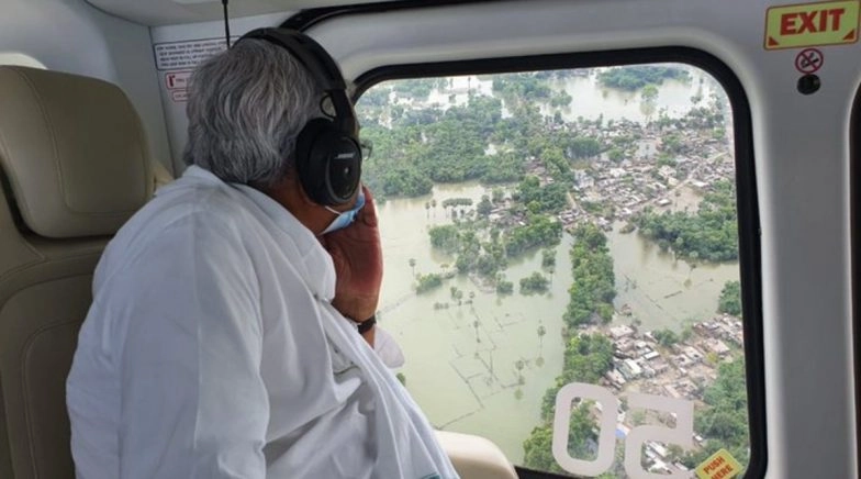 Bihar Flood Situation Worsens, 66 Lakh People Affected; CM Nitish Kumar Makes Aerial Survey