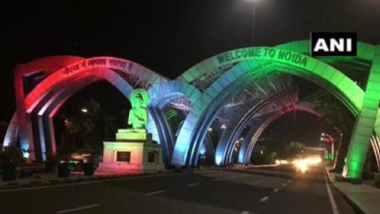 Independence Day 2020: Noida Entry Gate at Delhi-Uttar Pradesh Border Lit Up in Tricolour