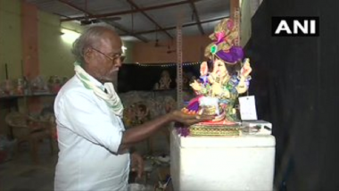 Ganesh Chaturthi 2020: Artist Prepares ‘Sanitiser Ganesha Idols’ in Mumbai Amid COVID-19 Pandemic