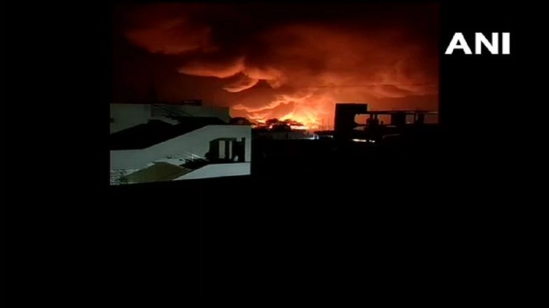 Telangana Fire: Blaze Erupts at Chemical Factory Near Air Force Academy in Dundigal