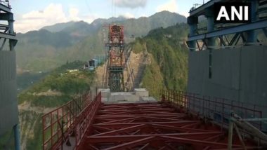 World's Highest Railway Arch Bridge in Jammu and Kashmir's Reasi District to Be Completed by 2021