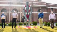 Major Dhyan Chand 115th Birth Anniversary: Sports Minister Kiren Rijiju Pays Floral Tribute to Legendary Indian Hockey Player on National Sports Day