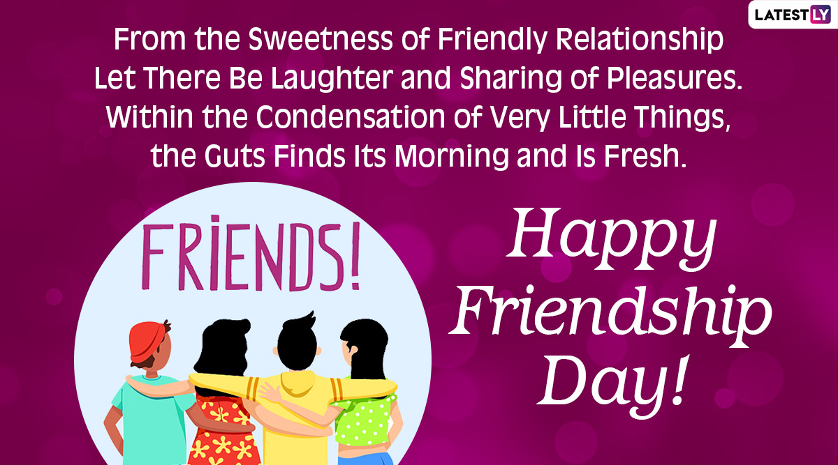 Happy Friendship Day 2020 Greetings, Wishes, HD Images, WhatsApp ...
