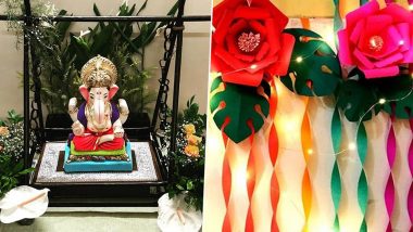 Eco-friendly Makhar Decorations for Ganesh Chaturthi 2020: From Floral  Backdrop to Crafty Decor, Easy Ways to Decorate Lord Ganpati's Abode This  Ganeshotsav (Watch DIY Videos) | ?? LatestLY