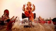 Ganpati Visarjan 2020: BMC Appeals People to Immerse Ganpati Idols at Home, Restricts People From Entering Sea Water or Natural Immersion Spots, Here Are The Guidelines