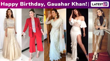 Gauahar Khan Birthday Special: Chicness Galore, Her Fashion Arsenal Is a Delightful Extension to Her Beautiful Personality!