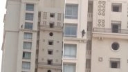 Twitterati Complains to Thane Police After Unverified Video of a Girl Walking Dangerously on 'Hiranandani Estate' Building's Outer Wall Goes Viral