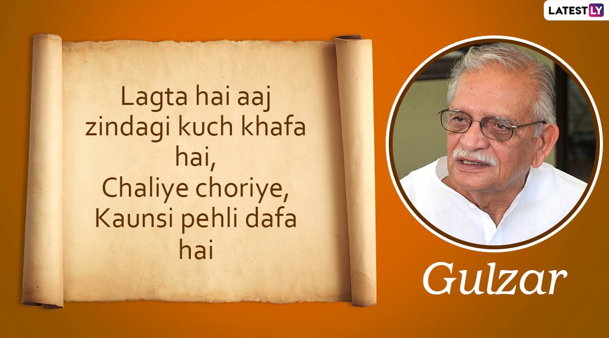 Gulzar's 86th Birthday: Beautiful Lines and Shayari By Indian Lyricist ...