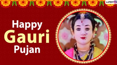 Jyeshtha Gauri Puja Images & Gauri Ganpati HD Wallpapers for Free Download Online: Wish Happy Gauri Pujan 2020 With Marathi WhatsApp Messages and Greetings on Mahalaxmi Puja