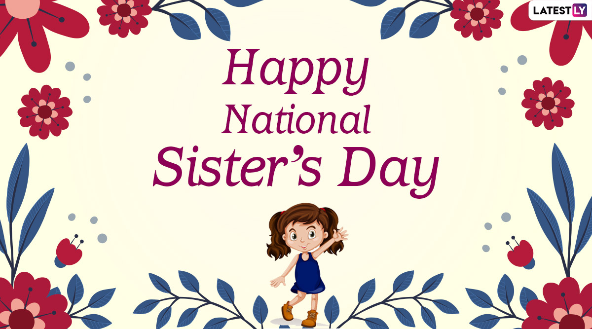 Happy Sisters' Day 2020 Greetings & Hd Images: Whatsapp Stickers E11