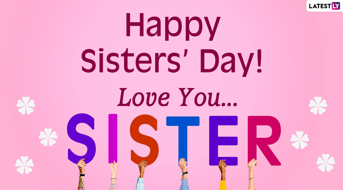 Happy Sisters' Day 2020 Wishes and Greetings WhatsApp Stickers, HD