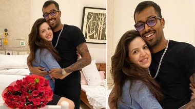 Hardik Pandya Gifts Red Roses to Wife Natasa Stankovic, Thanks Her for ‘Best Ever Gift!’ (See Picture)