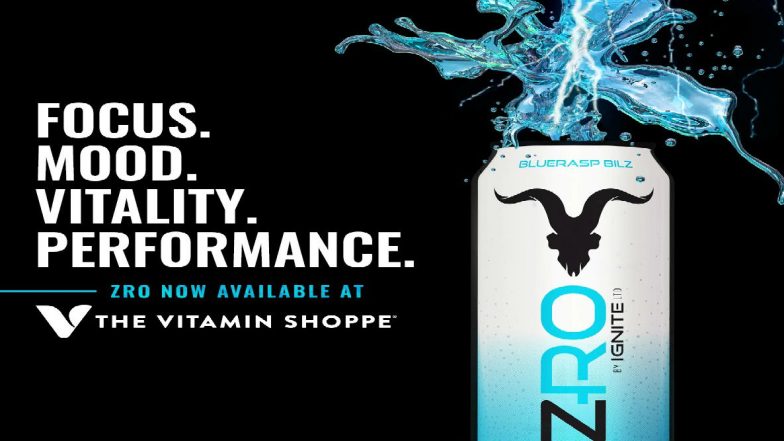 Ignite International Launches New ZRO Performance Drink In Blockbuster New Partnership With Vitamin Shoppe