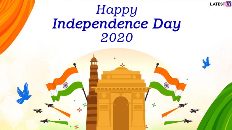 Happy Indian Independence Day 2020 Wishes in English: WhatsApp Stickers, 15th August HD Images, GIF Greetings, Tiranga Photos, Facebook Messages & SMS to Celebrate 74th Swatantrata Diwas